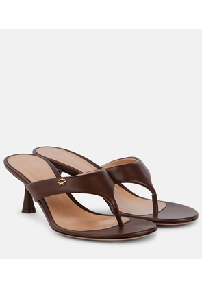 Gianvito Rossi Ascent 55 leather thong sandals