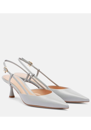 Gianvito Rossi Ascent 55 leather slingback pumps