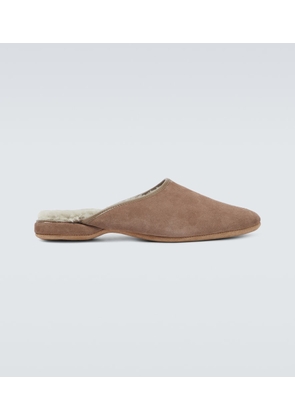 Derek Rose Crawford suede slippers