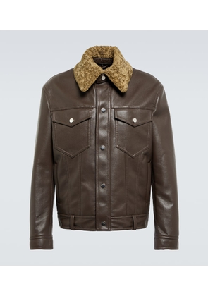 Nanushka Boyce regenerated leather jacket