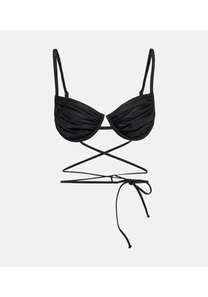 Bananhot Cherry ruched bikini top