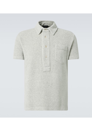Tom Ford Cotton-blend terry polo shirt