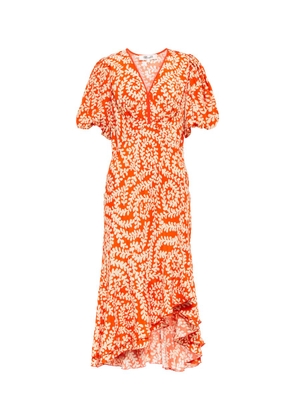 Diane von Furstenberg Madrid printed crepe midi dress