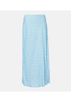 Rixo Ardith polka-dot midi skirt