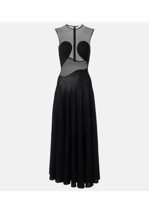 Alaia Paneled maxi dress