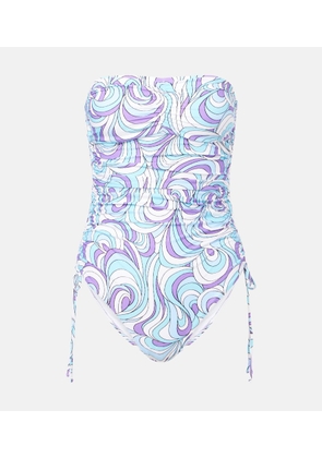 Melissa Odabash Sydney strapless shoulder swimsuit
