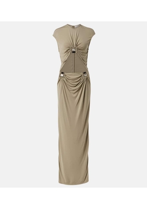 Christopher Esber Duo Bezel Quartz jersey maxi dress