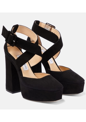 Jimmy Choo Gian 140 platform leather pumps