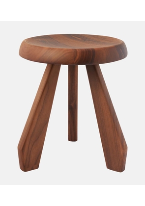 Cassina Meribel walnut stool