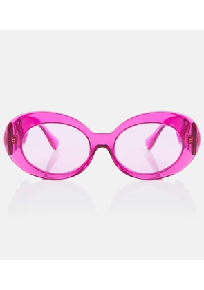 Versace Embellished round sunglasses