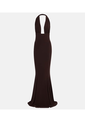 Norma Kamali Halterneck gown