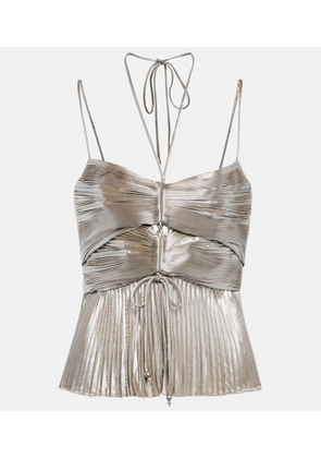 Altuzarra Justin halterneck lame top