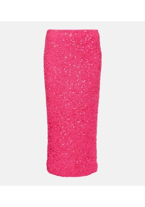Rotate Sequined midi skirt