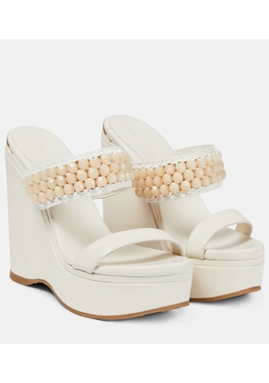 Jimmy Choo Amoure Wedge 130 leather sandals