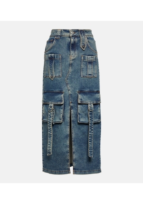 Blumarine Denim midi skirt