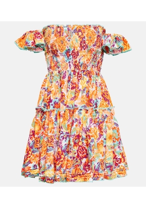 Poupette St Barth Aurora floral cotton minidress