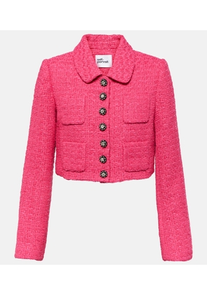 Self-Portrait Cropped boucle jacket