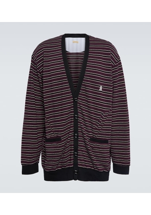 Undercover Striped cotton cardigan