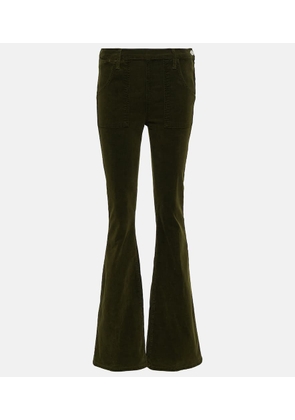 Frame Le Slim Palazzo high-rise corduroy flared pants