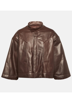 Rick Owens Cropped leather jacket