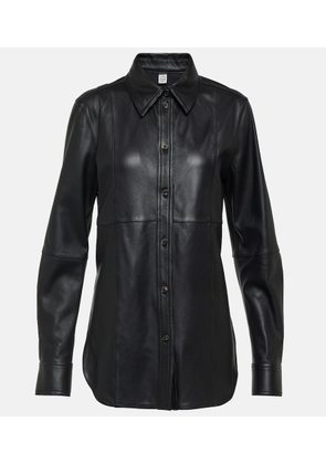 Toteme Leather overshirt