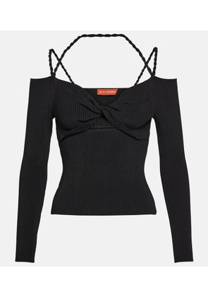 Altuzarra Ribbed-knit cutout top