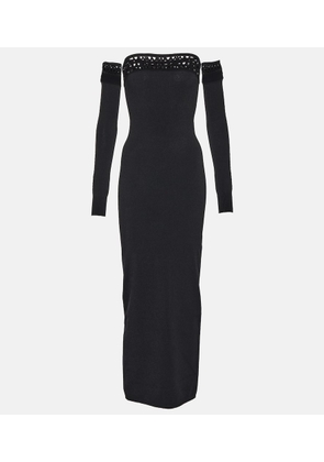 Alaia Vienne off-shoulder maxi dress