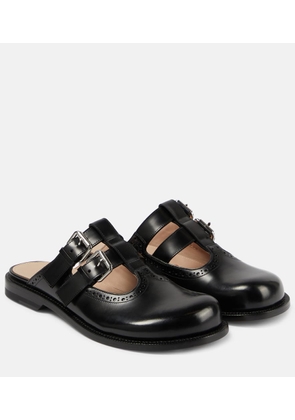 Loewe Campo leather mules