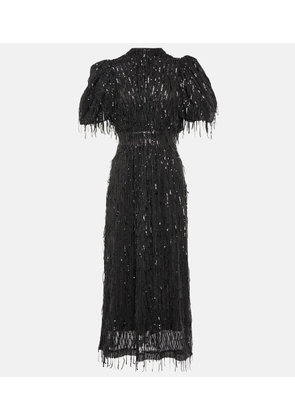 Rotate Sequined midi dress