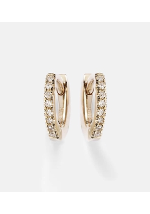Stone and Strand 10kt gold hoop earrings with diamonds