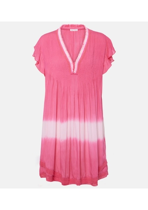 Poupette St Barth Sasha ruffled pleated minidress