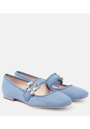 Roger Vivier Tres Vivier Strass Buckle Babies ballet flats