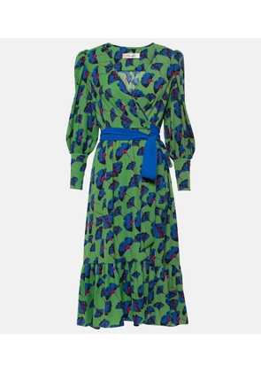 Diane von Furstenberg Blade printed crepe wrap dress