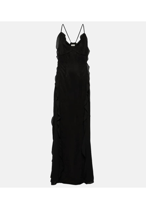 Simkhai Emily ruffled V-neck slip dress