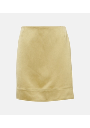 Toteme High-rise satin miniskirt
