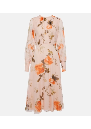 Erdem Floral silk midi dress