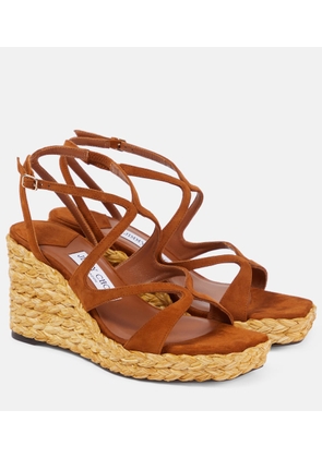Jimmy Choo Ayla suede espadrille wedges