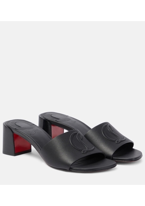 Christian Louboutin So CL 55 embossed leather mules
