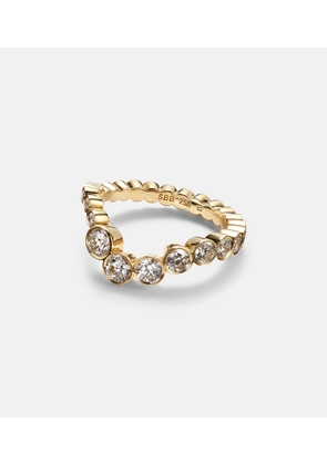 Sophie Bille Brahe Ensemble Ocean 18kt gold ring with diamonds