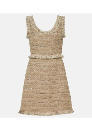 Giambattista Valli Fringed boucle minidress