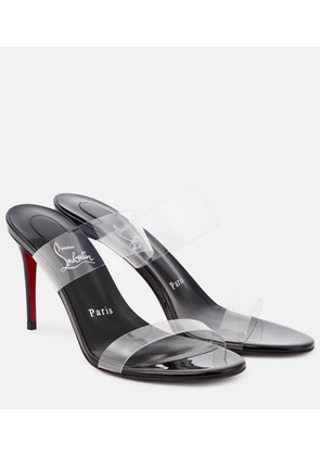 Christian Louboutin Just Nothing 85 PVC mules