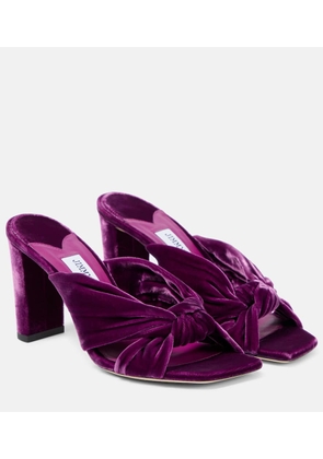 Jimmy Choo Avenue 85 velvet mules