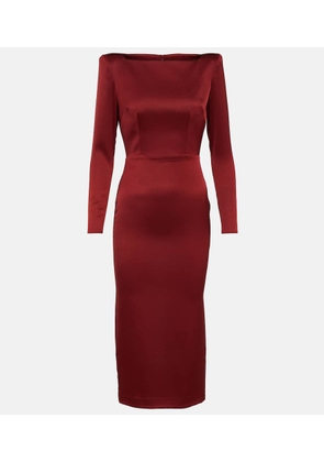 Alex Perry Satin crepe midi dress