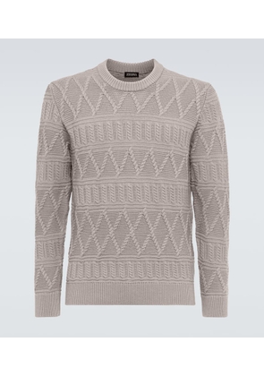 Zegna Aran wool sweater