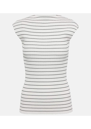 Sportmax Hans striped cotton top