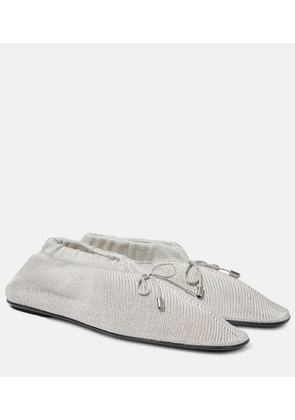 Toteme Bow-detail crochet flats