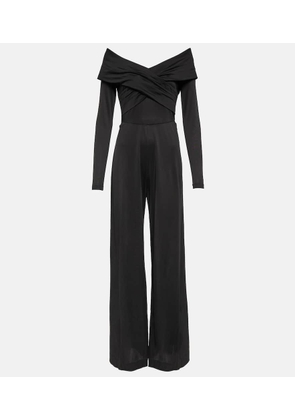 Diane von Furstenberg Lucien jersey off-shoulder jumpsuit