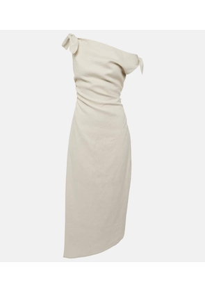 SIR Affogato linen midi dress