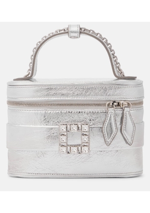 Roger Vivier Tres Vivier metallic leather vanity bag