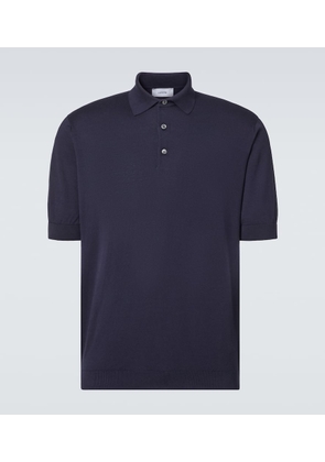 Lardini Knitted cotton polo shirt